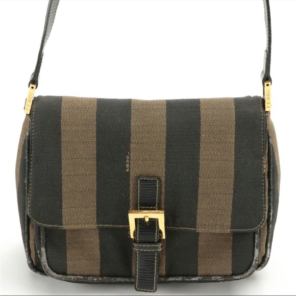 Fendi  Jacquard Fabric Metal Leather Canvas - Vintage Late 20th Century - Picture 1 of 9